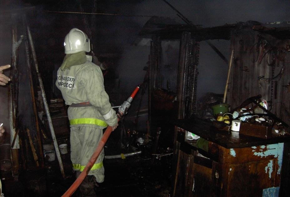 Пожар в нежилом здании в городском округе Волоколамский